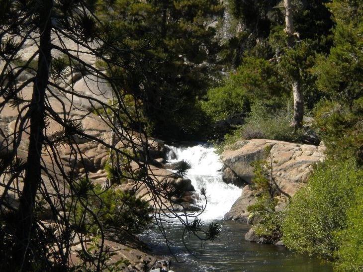 Cascade near our hiding spot